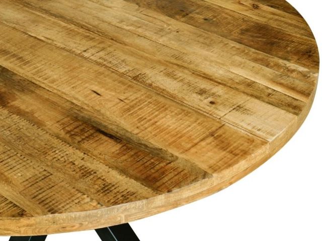 Jaipur Furniture Industrial Black/Brown 51" Dining Table-1