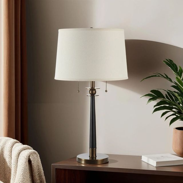 Renwil® Everren Agrinio Dark Antique Brass/Matte Black Table Lamp-3