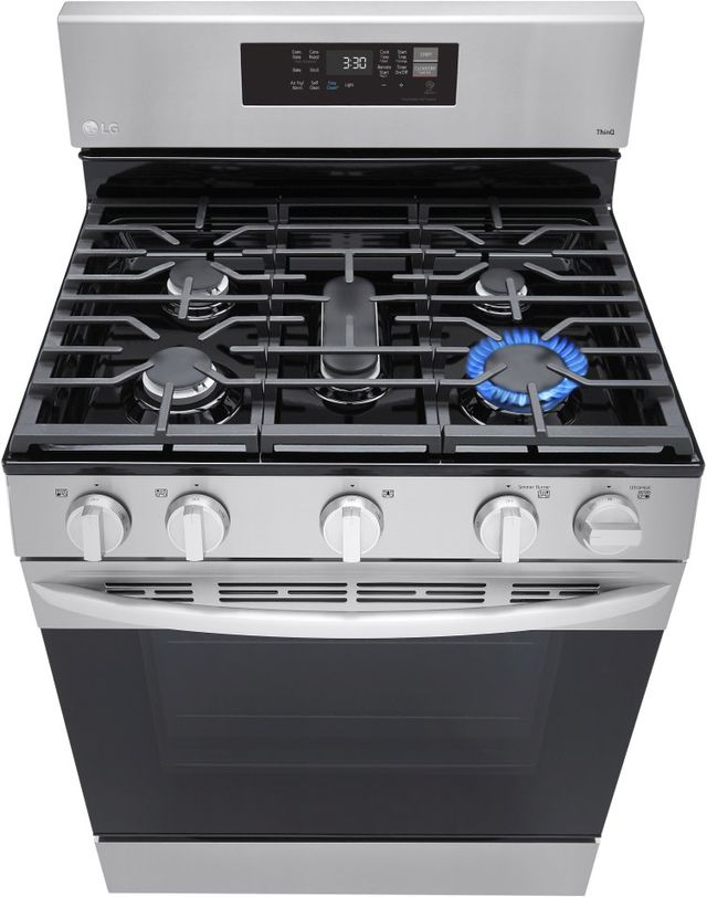 LG 30" Stainless Steel Free Standing Gas Convection Smart Range with Air Fry -7