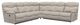 La-Z-Boy® James 5-Piece Muslin Manual Reclining Sectional-0