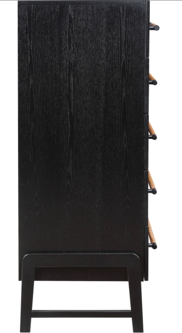 Meridian Furniture Kaya Black Vegan Leather Chest-3