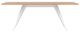 EQ3 Mesa Solid Oak/White Rectangular Dining Table-1