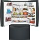 GE Profile™ 22.23 Cu. Ft. Black Slate Counter Depth French Door Refrigerator-3