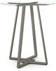 Amisco Customizable Dirk 36" Clear Glass Bar Table-0