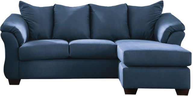 Signature Design by Ashley® Darcy Blue Chaise Sofa-1