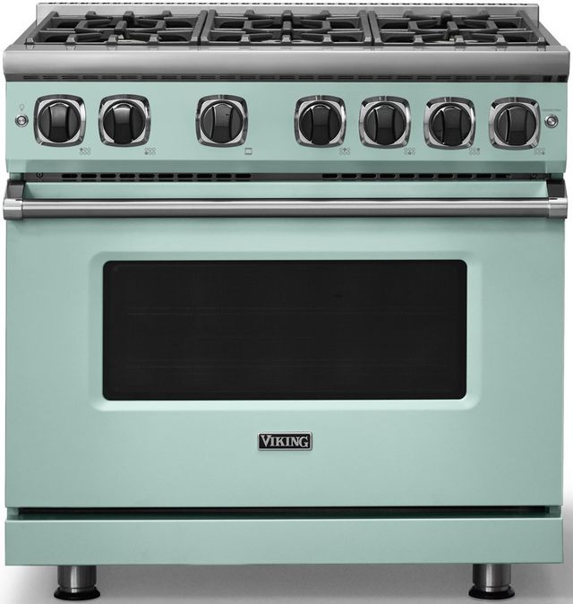 Viking® 7 Series 36" Splash Pro Style Liquid Propane Gas Range-0