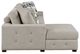 Homelegance® Raife 3-Piece Taupe Left-Arm Facing Sectional with Chaise and Ottoman-3