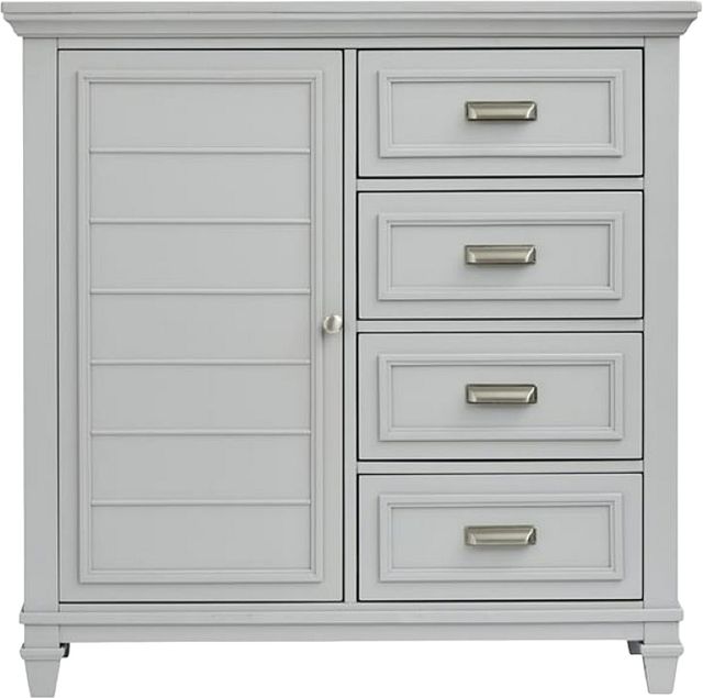 Magnussen Home® Charleston Harbor Gray 1-Door 4-Drawer Chest-2