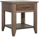 International Furniture Direct Natural Teca Brown End Table-0