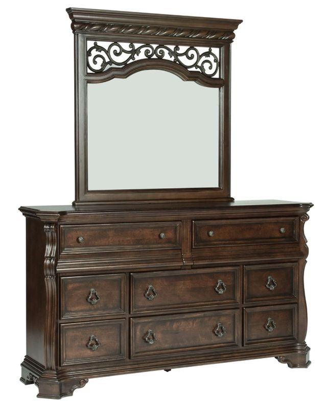 Liberty Furniture Arbor Place Brownstone Dresser and Mirror-0