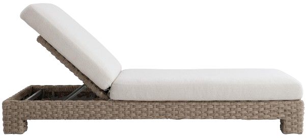 Bernhardt Trieste Bernhardt Exteriors Pampas/White Fabric/Wicker Outdoor Chaise-2