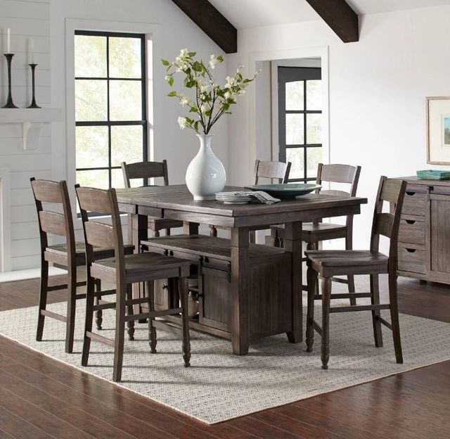 Jofran Inc. Madison County Barnwood High/Low Extension Table-1