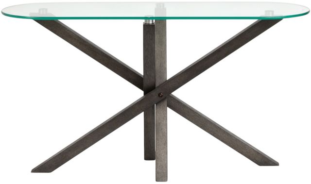 Magnussen Home® Jax Carbon Shadow Oval Sofa Table-1