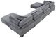 Homelegance® Traverse 6-Piece Gray Modular Sectional with 2-Ottoman-4