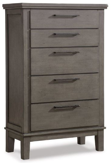Benchcraft® Hallanden 6-Piece Gray California King Storage Panel Bed Set-3