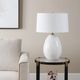 Uttermost® Avery White Crackled Glaze Table Lamp-2