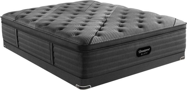 Beautyrest Black® L-Class Innerspring Pillow Top Medium King Mattress and Low Profile Foundation-0