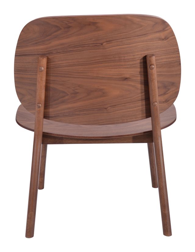 Zuo® Modern Priest Walnut Lounge Chair-3