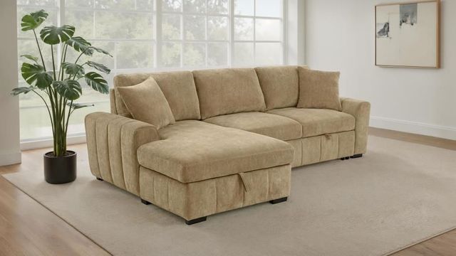 Coaster® Pastrana 2-Piece Camel Left-Arm Facing Sleeper Sectional Sofa-1