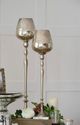 A & B Home Keavy Silver Candle Holder-2