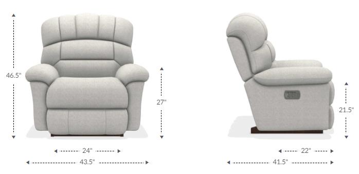 La-Z-Boy® Randell Mocha Power Rocking Recliner with Headrest