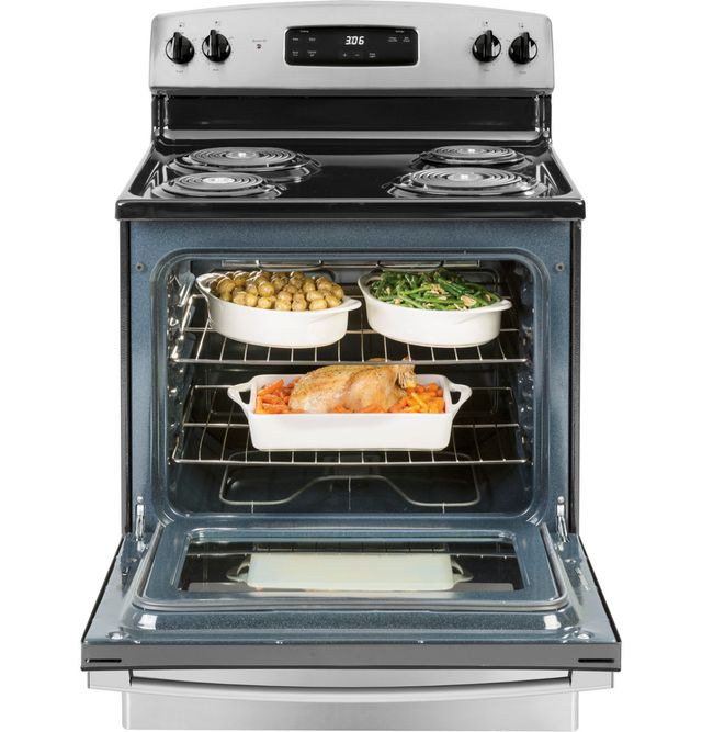 GE® 30" Stainless Steel Freestanding Electric Range-3