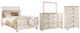 Signature Design by Ashley® Willowton 4-Piece Whitewash Queen Sleigh Bed Set-0