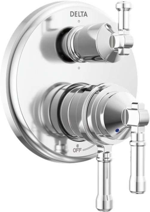 Delta Broderick® 17 Series Lumicoat® Chrome 6-Setting Integrated Diverter Trim-0