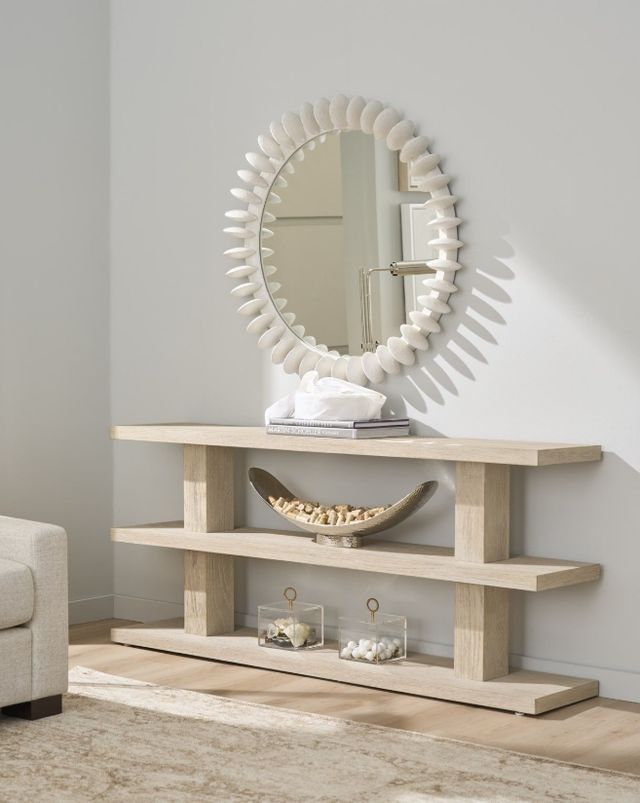 Universal Explore Home™ Oasis Beige Dockside Console Table-1