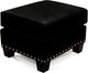 England Furniture Salem Leather Ottoman with Nailhead Trim-3