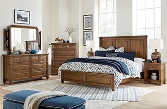 aspenhome® Thornton Sienna Queen Panel Bed-1