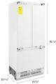 ZLINE 36" 19.6 Cu. Ft. Panel Ready Built In French Door Refrigerator-2