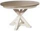 Riverside Furniture Myra Natural Round Dining Table with Paperwhite Base-0