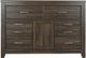 Signature Design by Ashley® Juararo 2-Piece Dark Brown Queen Panel Bed Set-2