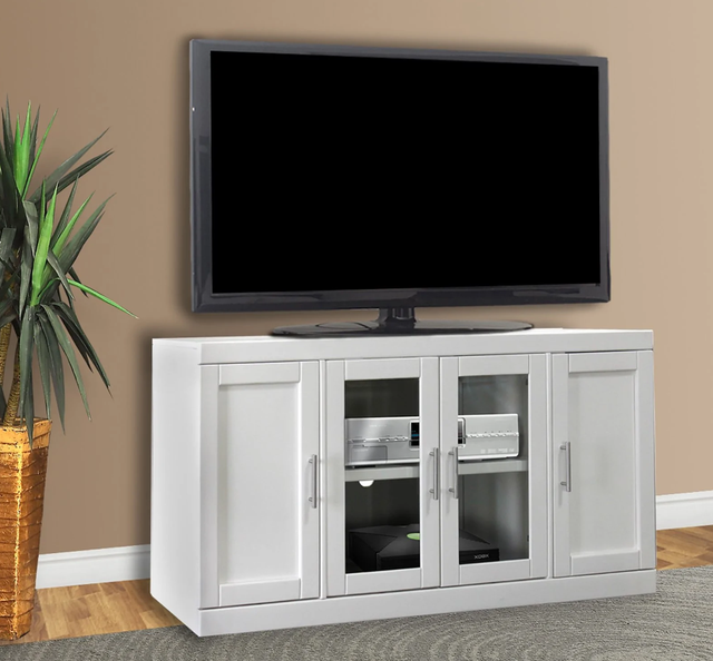 Parker House® Catalina Cottage White 56" TV Console-1
