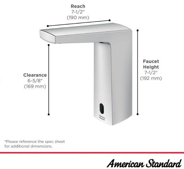American Standard Selectronic Brushed Nickel Paradigm® 4" Deck Plate-1