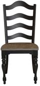 Liberty Furniture Magnolia Manor Antique Black/Weathered Bark Ladder Back Dining Side Chair-2