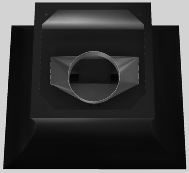 Vent-A-Hood® Designer Series 36" Black Island Range Hood-3