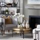 Crestview Collection Hudson Gold Cocktail Table with Black Base-3