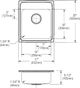 Elkay Lustertone® Classic Lustrous Satin 17" x 20" x 6-1/2" MR2-Hole Single Bowl Drop-In ADA Sink-2