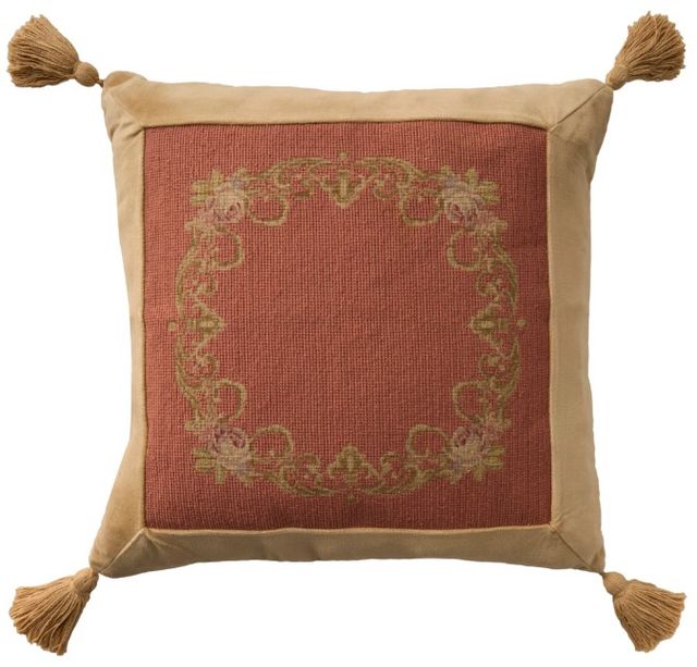 Nourison Home™ Mina Victory Vintage Pillow Coral 20 x20" Throw Pillow-0