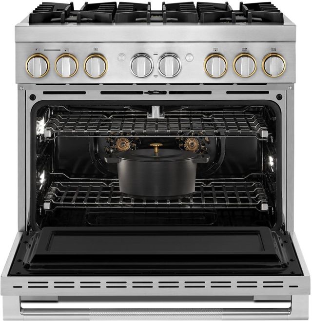 JennAir® RISE™ 36" Stainless Steel Pro Style Dual Fuel Natural Gas Range-9