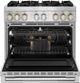 JennAir® RISE™ 36" Stainless Steel Pro Style Dual Fuel Range-2