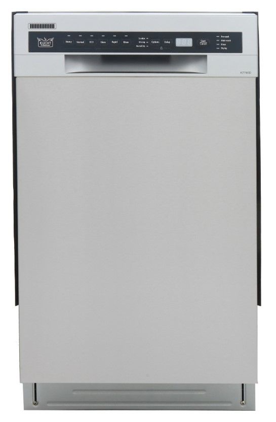 Kucht Professional 18" Stainless Steel Front Control Built In Dishwasher-0