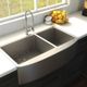 ZLINE Chamonix 33" Stainless Steel Undermount Double Bowl Kitchen Sink with Bottom Grid-5