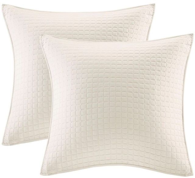 Olliix by Urban Habitat Sunita White Full/Queen Cotton Pieced Tufted and Embroidered Comforter Set-2