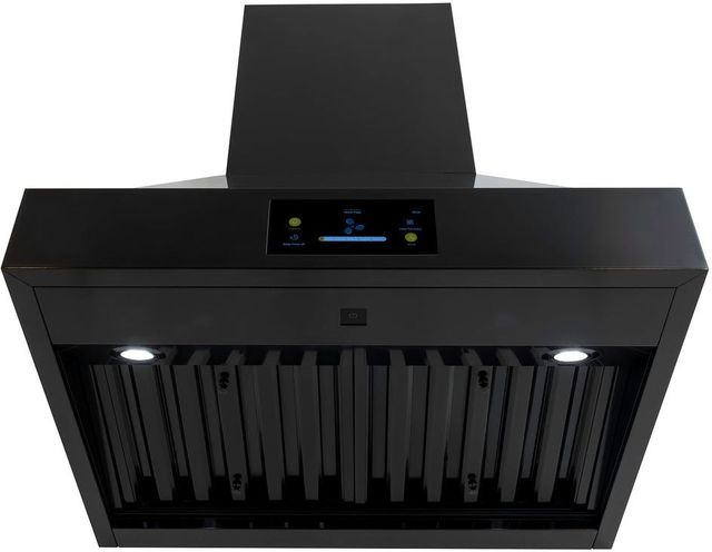 Induction Hardware 30" Black Stainless Steel Wall Mounted Range Hood-3