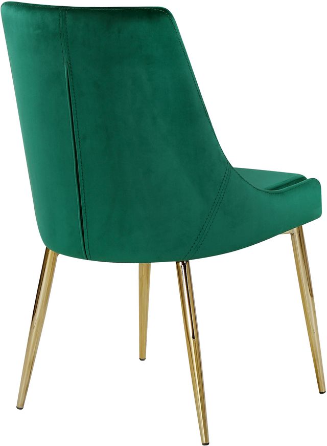 Meridian Furniture Karina Green/Gold Velvet Dining Chair-2