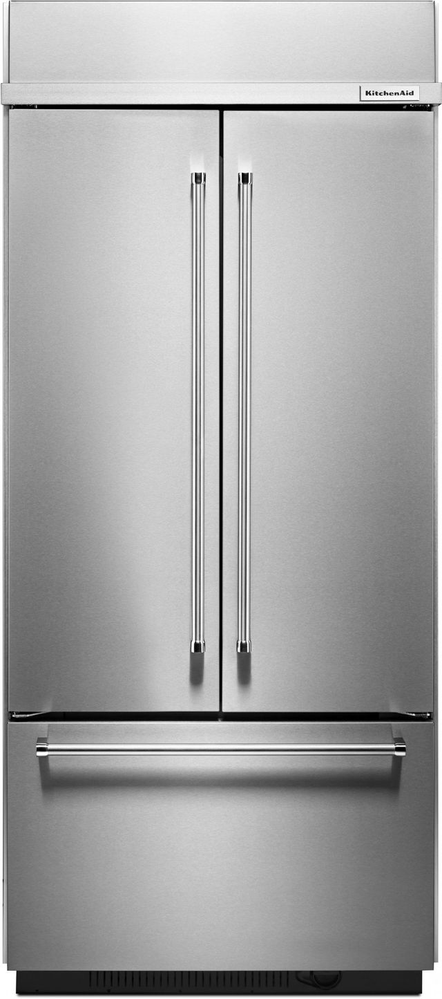 KitchenAid® 37 in. 20.8 Cu. Ft. Stainless Steel Built In Counter Depth French Door Refrigerator