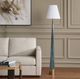 Uttermost® Riccardi Smokey Blue Glaze Floor Lamp-2